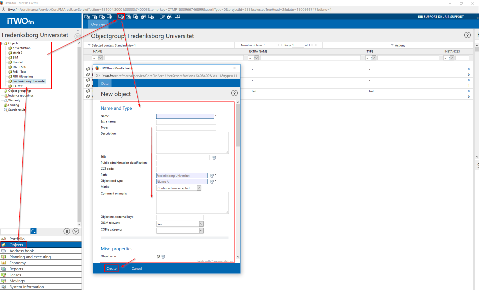 Create a new building component – SupportCenter