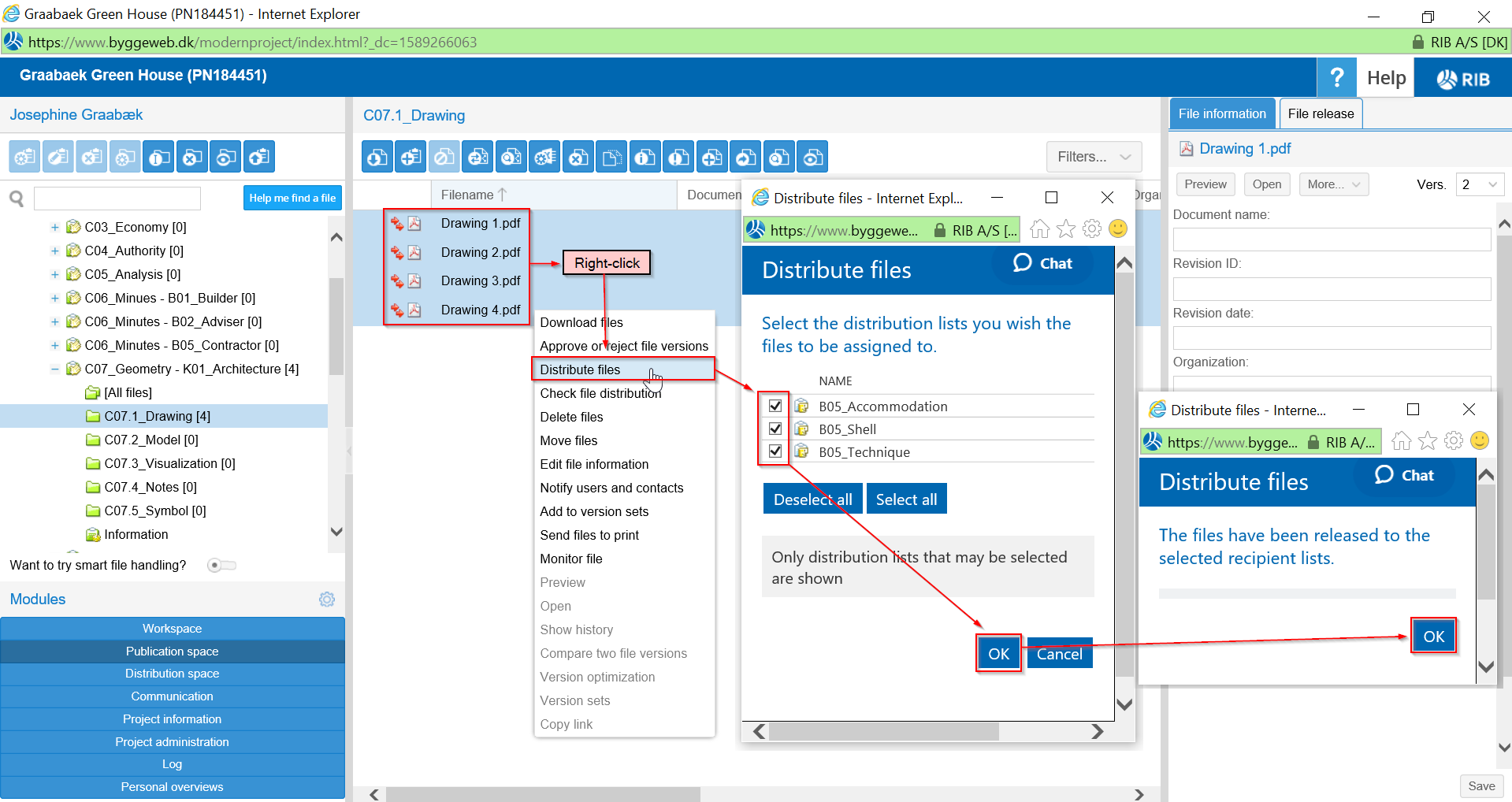 A files journey within a project – SupportCenter